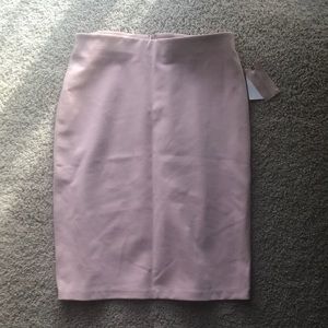 Blush pencil skirt